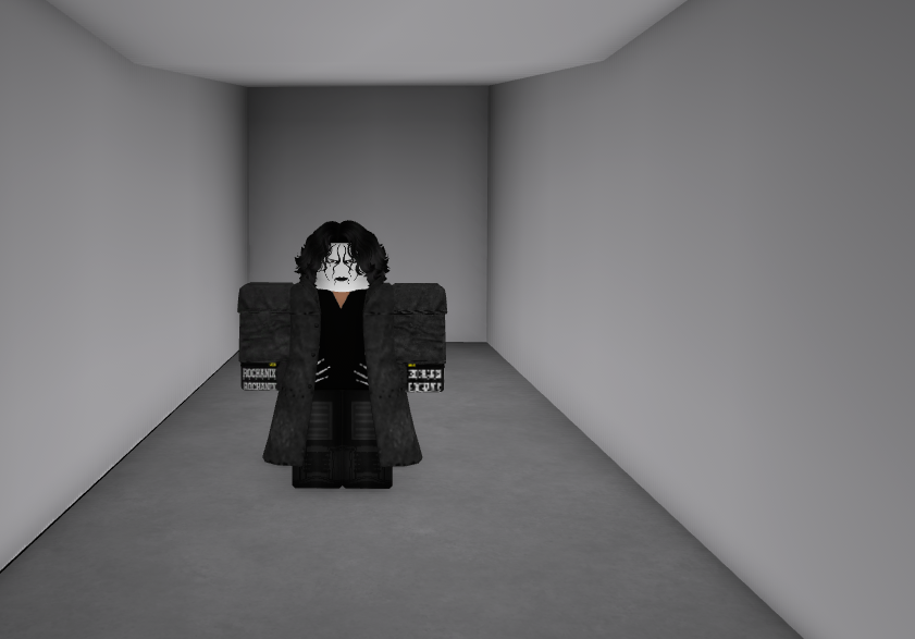 Sting, The Icon, WCW's Roblox wrestler in a black trench coat and face paint