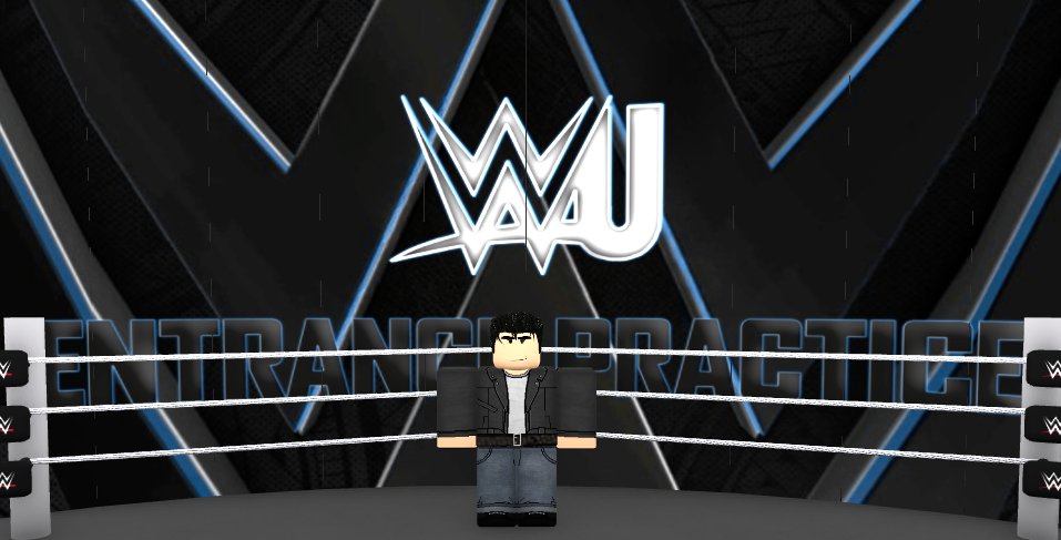 Eric Bischoff, WCW's Roblox wrestler with spiky black hair, a black leather jacket and white t-shirt